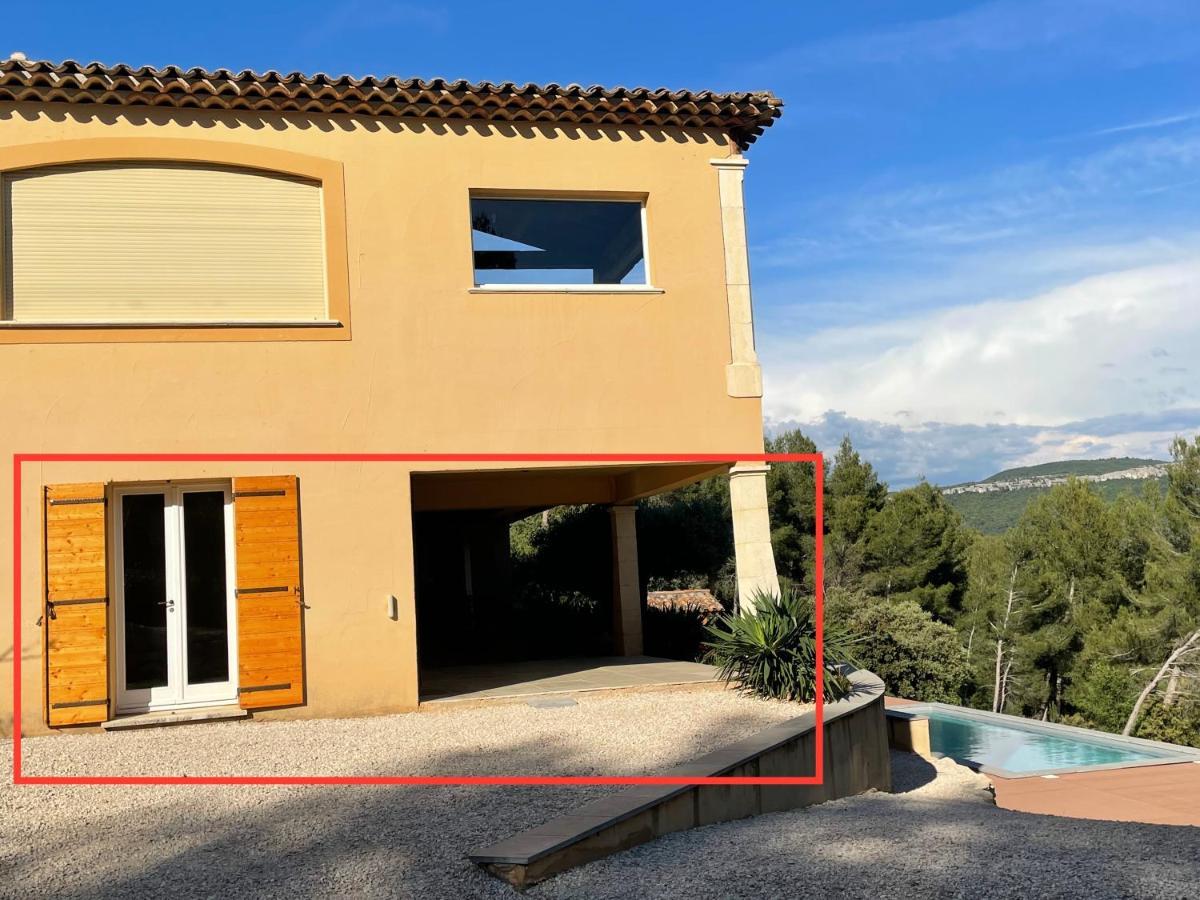 Villa Lumineuse Avec Piscine Clim 1Ere Etage Vue Panoramique Sur Les Montagnes Sur Le Site De La Sainte-Victoire Le Tholonet Экстерьер фото
