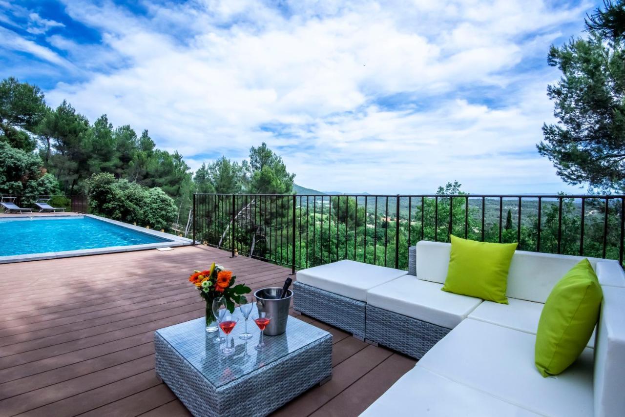 Villa Lumineuse Avec Piscine Clim 1Ere Etage Vue Panoramique Sur Les Montagnes Sur Le Site De La Sainte-Victoire Le Tholonet Экстерьер фото