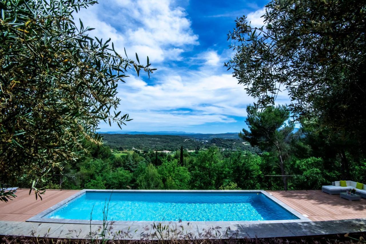 Villa Lumineuse Avec Piscine Clim 1Ere Etage Vue Panoramique Sur Les Montagnes Sur Le Site De La Sainte-Victoire Le Tholonet Экстерьер фото